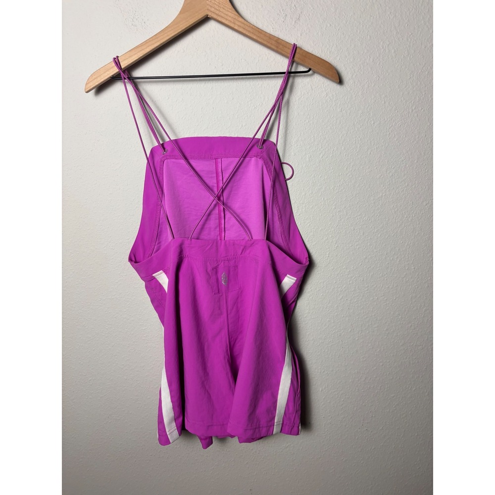 Free People FP Movement All You Got Shortsie Magenta Purple Romper Small - Picture 4 of 5